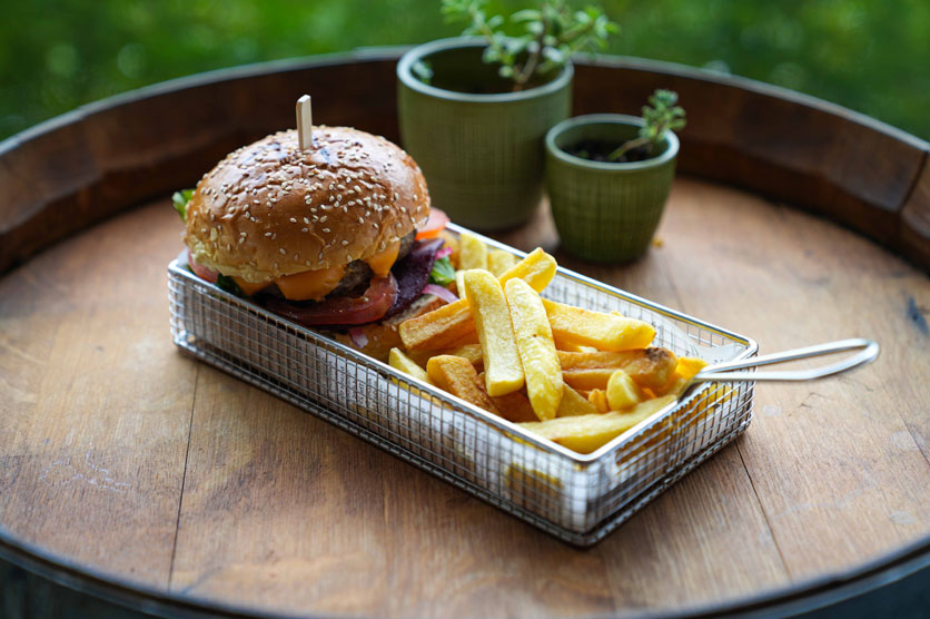 Jarrah Cafe's Classic Burger